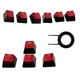 【中古】【輸入品・未使用】HUYUN 1set FPS Backlit Key Caps for Corsair K70RGB K70 K95 K90 K65 K63 Gaming Keyboards Cherry Key switches (Red) [並行輸入品]