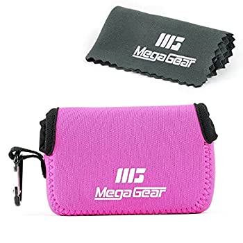 MegaGear ''Ultra Light'' Neoprene Camera Case Bag with Carabiner for Canon G16 G15 Sx170 Sx160 Sony DSC-HX60V Canon SX700 SX710 cameras