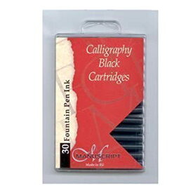 【中古】【輸入品・未使用】Manuscript Pen MC0401CB Fountain Pen Ink Calligraphy Cartridges Black 30-Pack [並行輸入品]