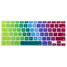 【中古】【輸入品・未使用】Mosiso - Keyboard Cover Silicone Skin for MacBook Air 13' and MacBook Pro 13' 15' 17' (with or w/out Retina Display) iMac -Rainbow II [