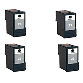 【中古】【輸入品・未使用】Amsahr 18C1623 Lexmark 18C1623 X3530 Remanufactured Replacement Ink Cartridges 4-Pack Black [並行輸入品]