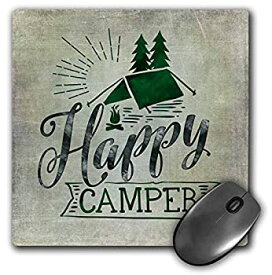 【中古】【輸入品・未使用】3dRose Happy Camper Typography Quote Mouse Pad (mp_274867_1) [並行輸入品]