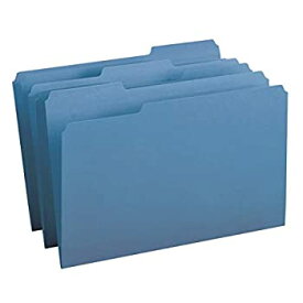 【中古】【輸入品・未使用】File Folders 1/3 Cut Top Tab Legal Blue 100/Box (並行輸入品)