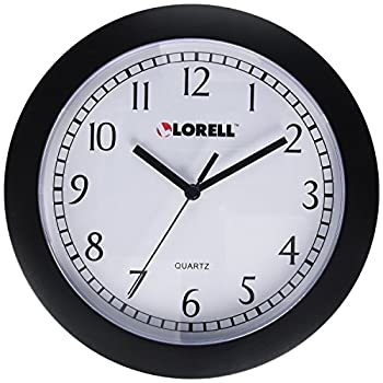 【中古】【輸入品・未使用未開封】Lorell Wall Clock with Arabic Numerals 9-Inch White Dial/Black Frame [並行輸入品] その他
