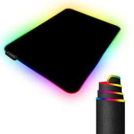 【中古】【輸入品・未使用】RGB Gaming Mouse Pad with 11 RGB Light up ModesLED Gaming PadNon-Slip Rubber Based Computer Mice mat Medium Size(13.7” x 10.3”) [並行