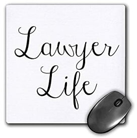 【中古】【輸入品・未使用】3dRose Mouse Pad Image of Lawyer Life Quote - 8 by 8-Inches (mp_319511_1) [並行輸入品]