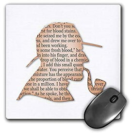 【中古】【輸入品・未使用】3dRose Mouse Pad Image of Cartoon of Famous Detective in Beige Silhouette - 8 by 8-Inches (mp_223408_1) [並行輸入品]