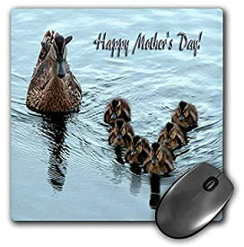 【中古】【輸入品・未使用】3dRose Mouse Pad Mallard Duck Family Happy Mothers Day - 8 by 8-Inches (mp_17451_1) [並行輸入品]