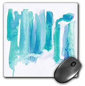 【中古】【輸入品・未使用】3dRose Mouse Pad Original Abstract Watercolor Painting in Teal Turquoise Blue Colorway - 8 by 8-Inches (mp_289198_1) [並行輸入品]
