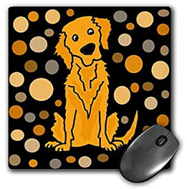 【中古】【輸入品・未使用】3dRose Mouse Pad Cute Funny Golden Retriever Puppy Dog Abstract Art Pattern - 8 by 8-Inches (mp_292514_1) [並行輸入品]