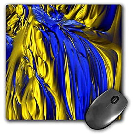 【中古】【輸入品・未使用】3dRose Mouse Pad Image of Bright Blue and Yellow Abstract Neon Colors - 8 by 8-Inches (mp_291444_1) [並行輸入品]