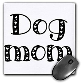 【中古】【輸入品・未使用】3dRose Mouse Pad Dog Mom - 8 by 8-Inches (mp_301436_1) [並行輸入品]