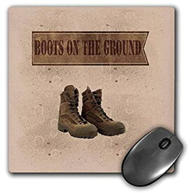 【中古】【輸入品・未使用】3dRose Mouse Pad Boots On The Ground Soldier Boots Boot Print Design - 8 by 8-Inches (mp_290387_1) [並行輸入品]