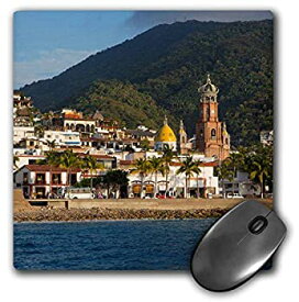 【中古】【輸入品・未使用】3dRose Puerto Vallarta Jalisco Mexico Mouse Pad 8' by 8' (mp_229193_1) [並行輸入品]