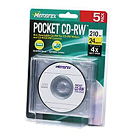 【中古】【輸入品・未使用】Memorex Pocket Mini CD-RW 24 Media 4x 210MB with Slim Jewel Cases (5-Pack) by Memorex [並行輸入品]