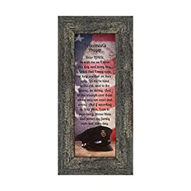 【中古】【輸入品・未使用】Policeman's Prayer Picture Frame Gifts for Men Police Officer Gifts for Cops 6x12 7365BW [並行輸入品]