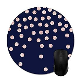 【中古】【輸入品・未使用】Funice Girly Rose Gold Glitter Polka Dots Mouse Pads Trendy Office Computer Accessories [並行輸入品]