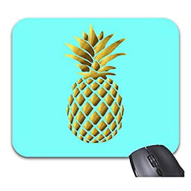 【中古】【輸入品・未使用】Funice Gold Pineapple in Blue Mouse Pads Trendy Office Computer Accessories 9 x 7.5inch [並行輸入品]