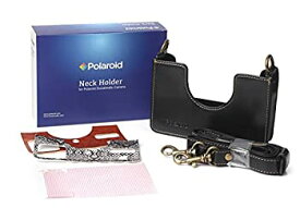 【中古】【輸入品・未使用】Polaroid Custom Designed Vintage-Inspired Genuine Leather Cradle for Polaroid Socialmatic - Removable Neck Strap Included - Black [並行