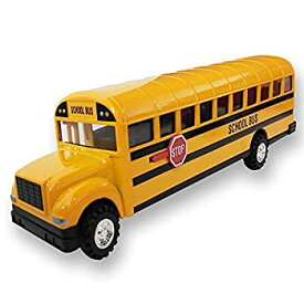 【中古】【輸入品・未使用】ArtCreativity Die Cast Yellow School Bus Toy for Kids | 8.5” Pull Back Car with Cool Opening Doors and Rubber Tires | Durable Diecast