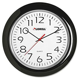 【中古】【輸入品・未使用】Lorell Wall Clock with Arabic Numerals 13-1/4-Inch Black Frame [並行輸入品]