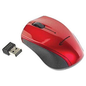 【中古】【輸入品・未使用】INNOVERA 62204 Mini Wireless Optical Mouse Three Buttons Red/Black [並行輸入品]