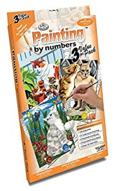 【中古】【輸入品・未使用】Royal & Langnickel Painting by Numbers Junior Small 3-Piece Art Activity Kit Cats Set [並行輸入品]
