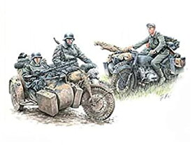 【中古】【輸入品・未使用】Master Box German Motorcycle Troops on the Move (4) Figure Model Building Kits (1:35 Scale) [並行輸入品]