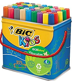 【中古】【輸入品・未使用】BiC Kids Ecolutions Visacolor XL Assorted Colouring Felt Tip Pens (Pack of 48) [並行輸入品]