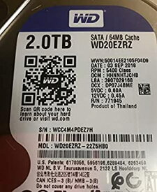 【中古】【輸入品・未使用】WD Blue 2TB Desktop Hard Disk Drive - 5400 RPM SATA 6 Gb/s 64MB Cache 3.5 Inch - WD20EZRZ [並行輸入品]