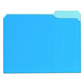 【中古】【輸入品・未使用】Recycled Interior File Folders 1/3 Cut Top Tab Letter Blue 100/Box (並行輸入品)