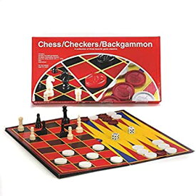 【中古】【輸入品・未使用】PRESSMAN TOY Chess/Checkers/Backgammon Set [並行輸入品]