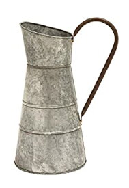 【中古】【輸入品・未使用】Deco 79 Metal Galvanized Watering Jug 10 by 16-Inch [並行輸入品]