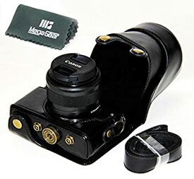 中古 【中古】【輸入品・未使用未開封】MegaGear Camera Case Bag for Canon EOS M10 Mirrorless Digital Camera with 15-45mm Lens (Genuine Leather G-Black) [並行輸入品]