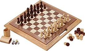 【中古】【輸入品・未使用】Mainstreet Classics 3-in-1 Wood Game Set [並行輸入品]