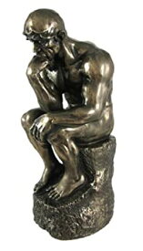 【中古】【輸入品・未使用】Rodin the Thinker Statue Fine Art Sculpture Male Nude Figure Real Bronze Powd. [並行輸入品]