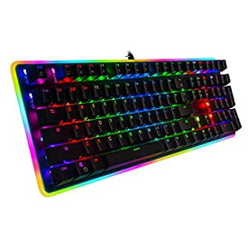 【中古】【輸入品・未使用】Rosewill Mechanical Gaming Keyboard RGB LED Glow Backlit Computer Mechanical Switch Keyboard for PC Laptop Mac Software Customizable -
