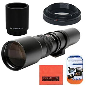 【中古】【輸入品・未使用】High-Power 500mm/1000mm f/8 Manual Telephoto Lens for Canon Digital EOS Rebel T1i T2i T3 T3i T4i T5 T5i T6i T6s SL1 EOS60D EOS70D EOS80