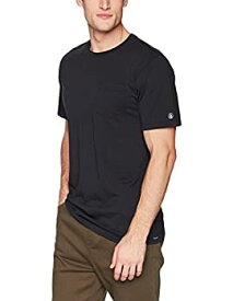 【中古】【輸入品・未使用】Volcom メンズ 無地 モダンフィット 半袖 ポケットTシャツ US サイズ: Small カラー: ブラック