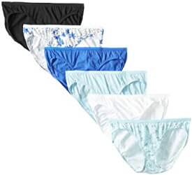 【中古】【輸入品・未使用】Hanes PP42CA Womens No Ride Up Cotton Bikini, Assorted - Size 7