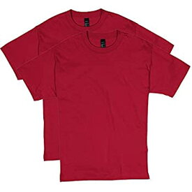 【中古】【輸入品・未使用】Hanes Men's Short Sleeve Beefy-T (Pack of 2) Deep Red 3X-Large