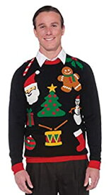 【中古】【輸入品・未使用】Forum Novelties メンズフォーラム醜いクリスマスのセーターのマルチ L サイズ 醜いすべて