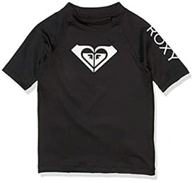 【中古】【輸入品・未使用】Roxy Girls Whole Hearted 長袖&半袖 ラッシュガード リトル US サイズ: 6 カラー: ブラック
