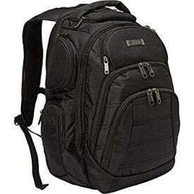 【中古】【輸入品・未使用】Kenneth Cole Reaction 1680d Polyester Double Gusset 17.0? Laptop Backpack Black