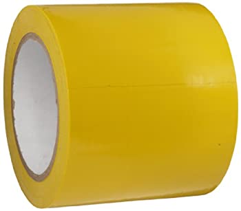 Brady 102838 B726 Nonabrasive Floor Marking Tape 108' Length Width Yellow (Pack of Roll) by Brady