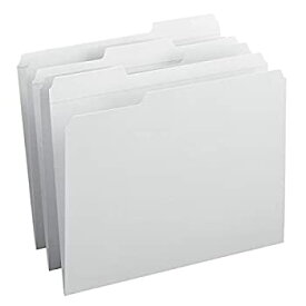 【中古】【輸入品・未使用】File Folders 1/3 Cut Reinforced Top Tab Letter White 100/Box (並行輸入品)