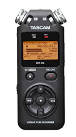 【中古】【輸入品・未使用】TASCAM リニアPCM/ICレコーダー 24bit/96kHz対応 無指向性ステレオマイク搭載 ブラック DR-05 VERSION2