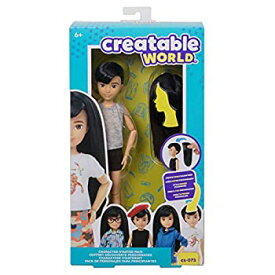 【中古】【輸入品・未使用】クリエイタブルワールド キャラクター スターターキット cs-073 ウィッグ付き 黒髪 ブラックヘア ドール 人形 マテル社 Creatable World Charact