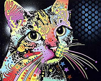 【ポイントアップ中！】【中古】【輸入品・未使用未開封】ディーン・ルッソ現代の猫によるカティラックのファインアートプリント。画像サイズ:11x14、全体のサイズ:13x16。  | アトリエ絵利奈