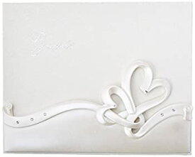 【中古】【輸入品・未使用】Interlocking hearts design wedding guest book